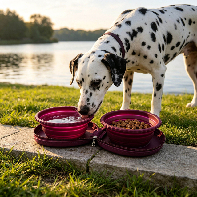 Custom Foldable Silicone Double Pet Bowl ,OEM ODM Collapsible Travel Dog Bowl Wholesale