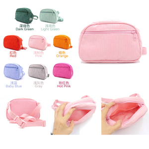 Corduroy Dog Walking Bag — 8 Cute Colors, Crossbody/Waist Convertible, Mesh-Vented Back, Wholesale from Heyri Pet