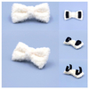 Teddy Velvet Cat Bowtie — Plush, Anti-Static, Mini 8×4 cm Bow with Dual-Velcro Back for Wholesale & OEM
