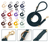 Small Rope Cat Leash — 18 Heritage Colors, 8-Strand Polyester Rope, Genuine Leather Handle Keeper