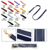 Leather Dog Leash — Business Light-Luxe Walk Leash with PU Leather Face, Poly-Cotton Backing & D-Ring Handle