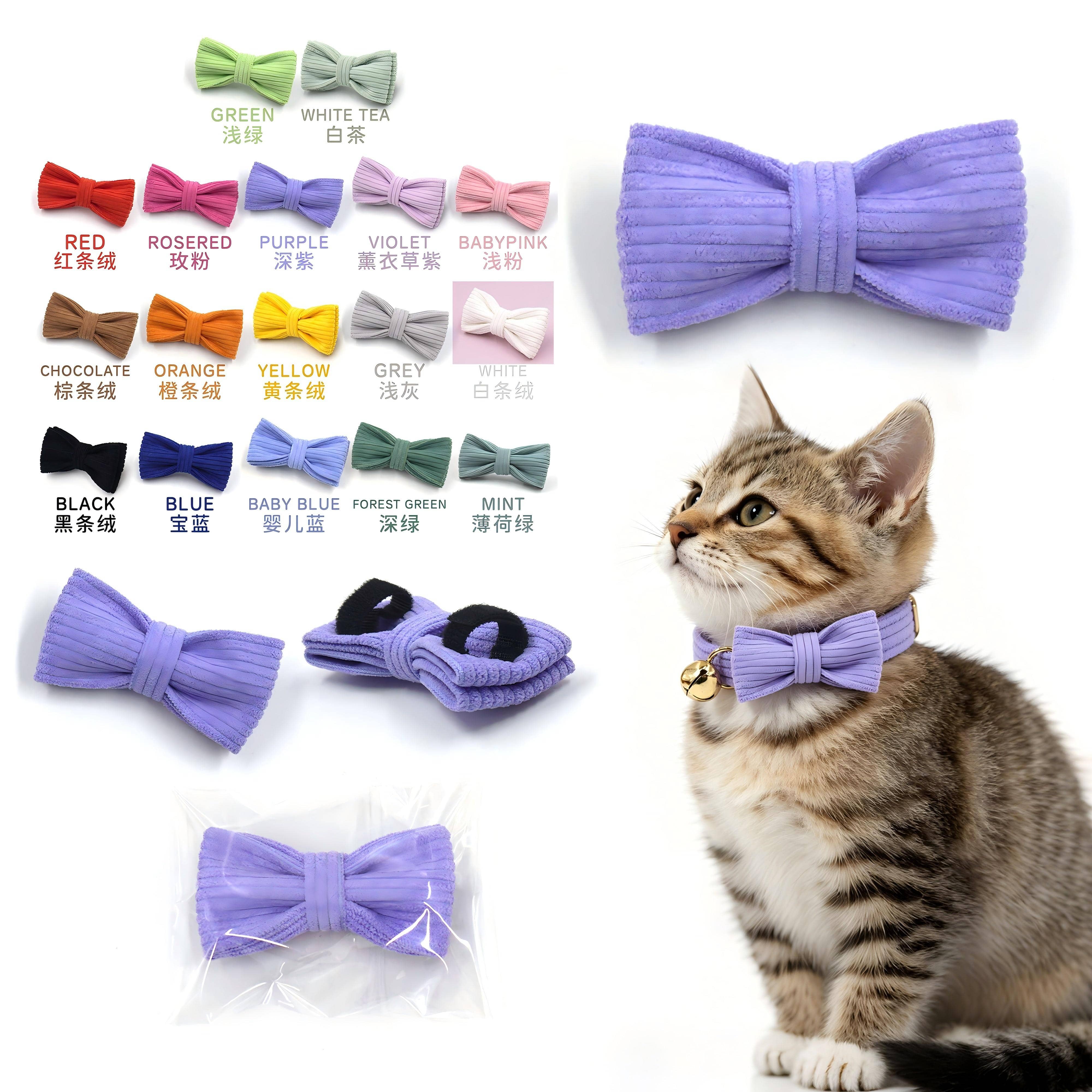 Corduroy Cat Bowtie Wholesale.jpg