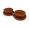 Custom Foldable Silicone Double Pet Bowl ,OEM ODM Collapsible Travel Dog Bowl Wholesale