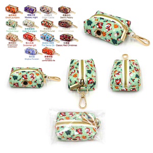 Festival Mini Dog Poop Bag Holder — 14 Holiday Limited Prints × 4 Hardware Finishes Multi-Use Walking Pouch | Wholesale & OEM/ODM