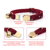 Magnetic Breakaway Cat Collar — Patented Hidden-Magnet Buckle, 39 Styles, S & L Sizes