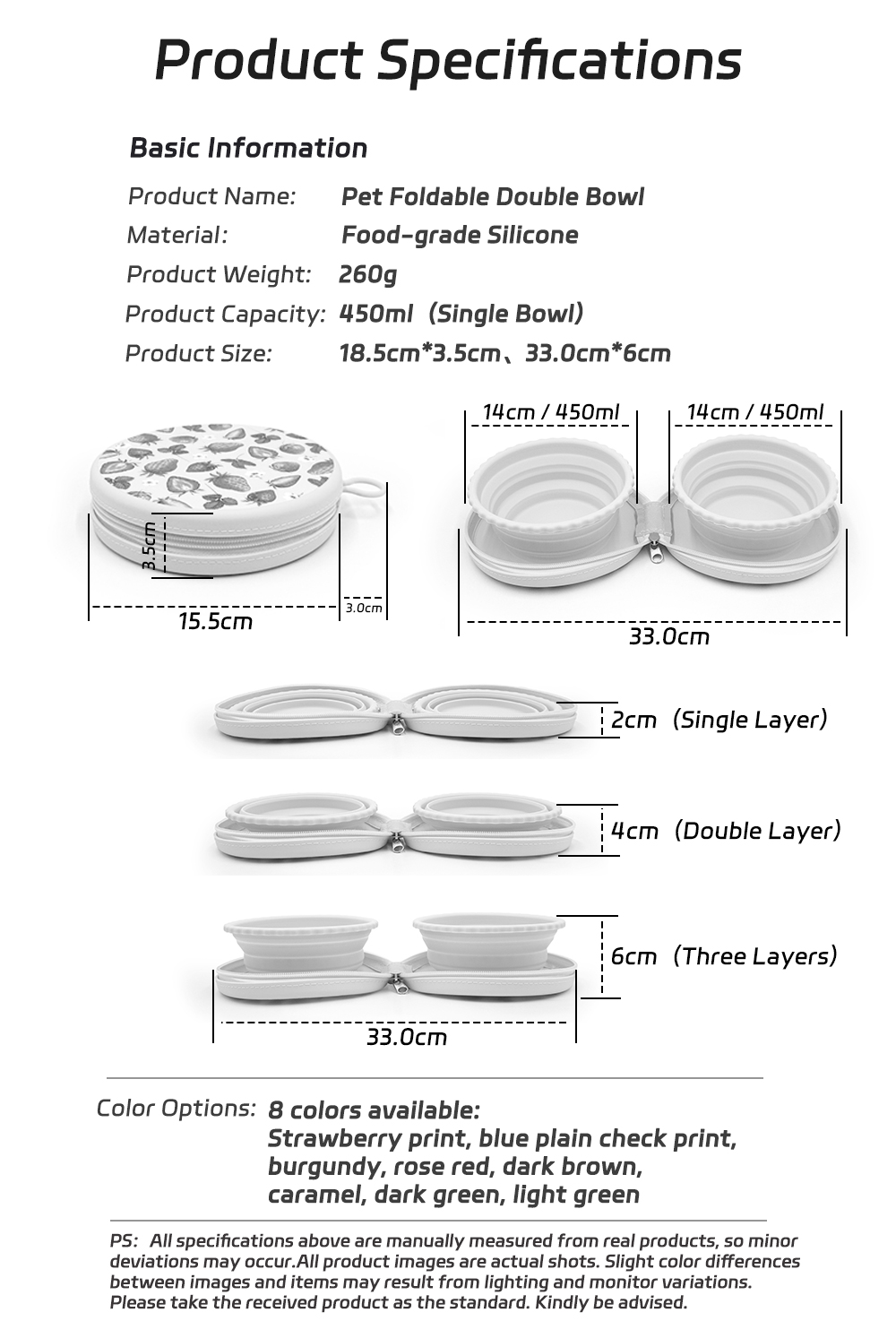 Custom Foldable Silicone Double Pet Bowl (2).jpg