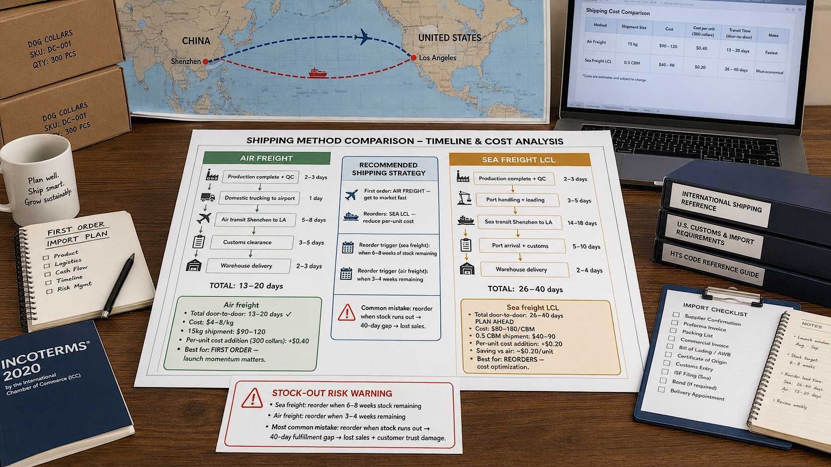 How to Ship Pet Accessories from China — FOB, Air Freight & Sea Freight Explained for Importers