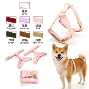 Teddy Velvet Dog Harness — H-Style Escape-Proof Wholesale, 7 Cuddly Winter Colors, 4 Sizes XS–L/XL