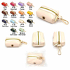 PU Leather Mini Dog Poop Bag Holder — 14 Boutique Colors × 4 Hardware Finishes Business-Luxe Walking Pouch | Wholesale & OEM/ODM