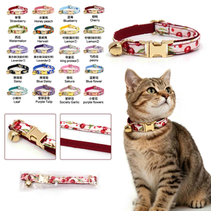 Fruit & Flower Cat Collar — 20 Seasonal Prints, S & L Sizes, Quick-Release Wholesale & OEM