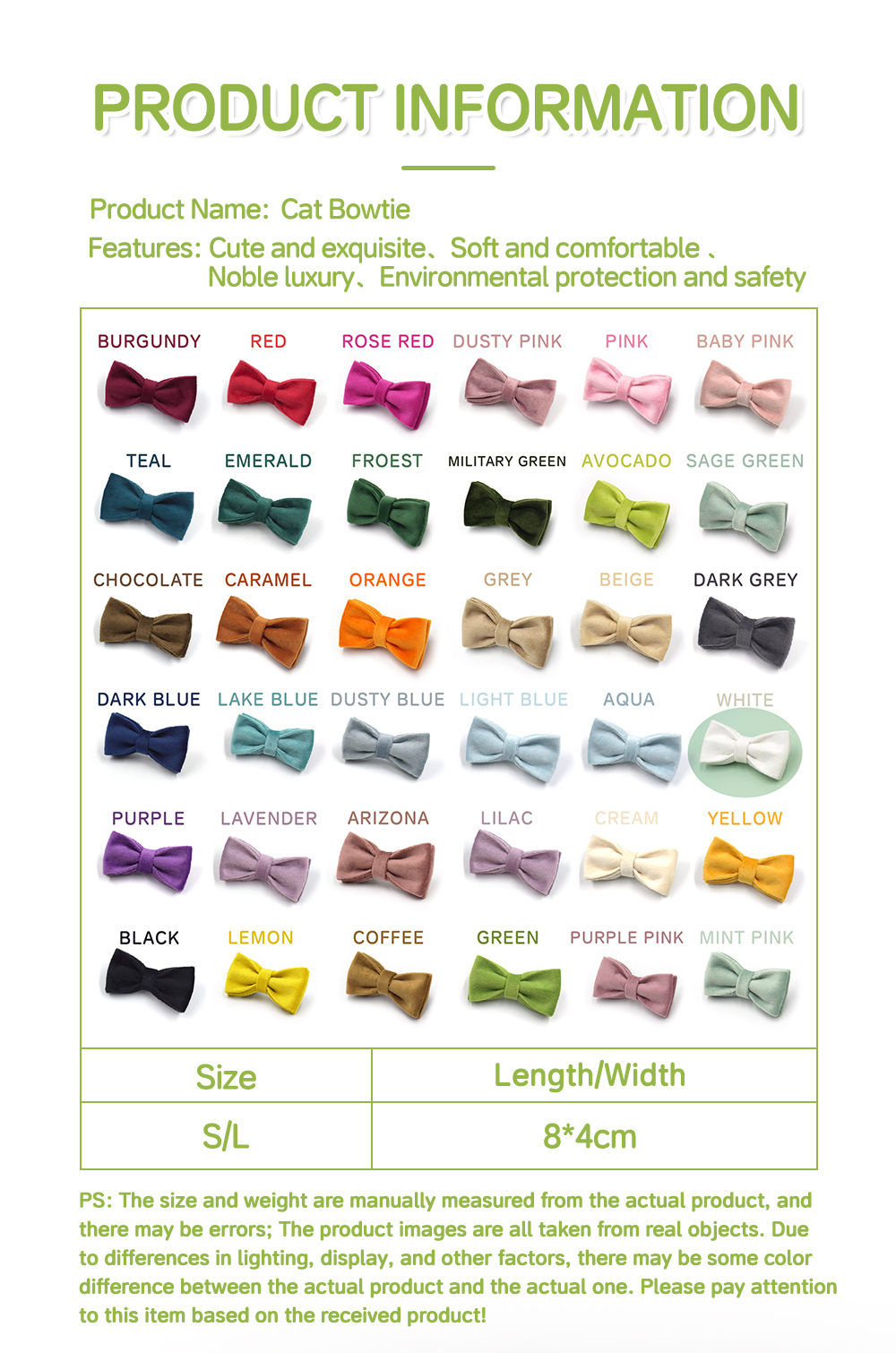 Color Catalog — 36 Heritage Velvet Colors