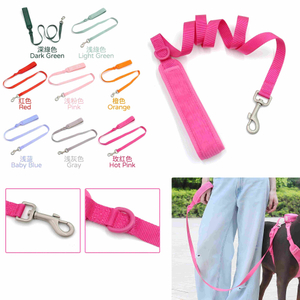 Colorful Button Sport Dog Leash — Corduroy & Nylon Walk Leash with Hybrid Zinc/Plastic Clip & Hands-Free D-Ring Handle