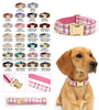 Plaid Dog Collar — Standalone Single Collar | British Heritage Patterns, 5 Sizes XS–XL, OEM from 20 Pcs
